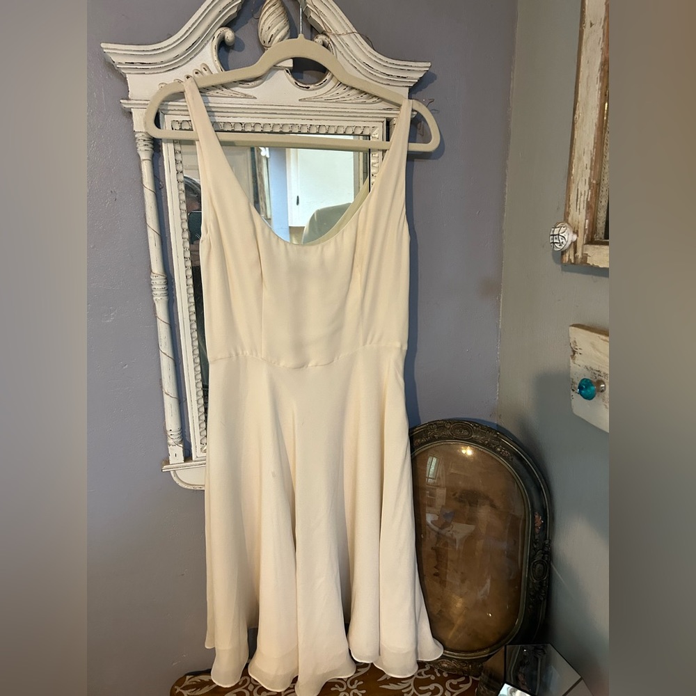 Polo by Ralph Lauren  Great Holiday White Satin  Dress